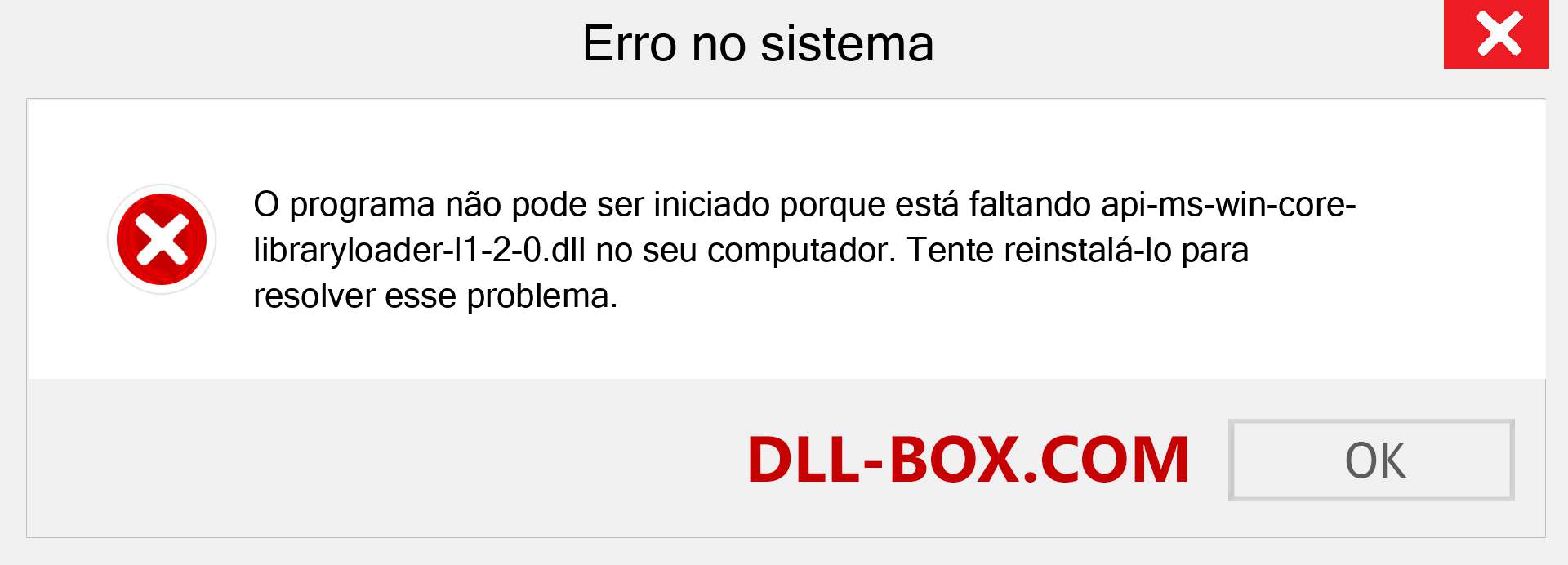 Arquivo api-ms-win-core-libraryloader-l1-2-0.dll ausente ?. Download para Windows 7, 8, 10 - Correção de erro ausente api-ms-win-core-libraryloader-l1-2-0 dll no Windows, fotos, imagens